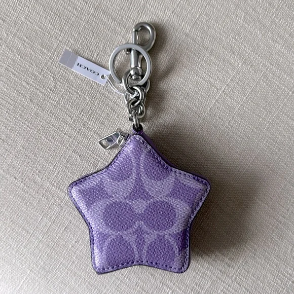 Coach Star Bag Purse Charm Iris New NWT - Picture 3 of 6